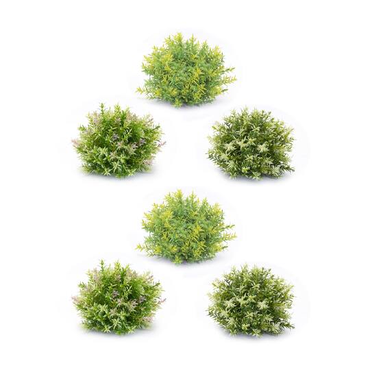 Variegated Mini Leaf Half Orbs, 6ct.